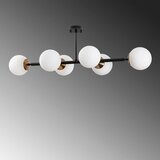 Opviq lights Črna/bela stropna svetilka s steklenim senčilom 40x110 cm Fazli – | Shoptok.si