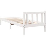  Okvir kreveta bez madraca bijeli 80 x 210 cm masivna borovina | shoptok.hr