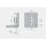 Gtv samozatvarajuća šarka ravna PRESTIGE ZM-ECHC09BEO | Eponuda.ba