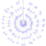  Božićna svjetla zvjezdani prasak 140 LED 2 k plava 17 cm | shoptok.hr
