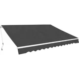 Ročno zložljiva tenda 350 cm antracitne barve