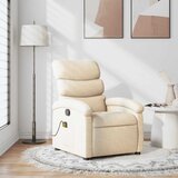vidaXL masažni naslanjač krem blago | Shoptok.si