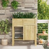 vidaXL vrtni podignuti ležaj s pohranom 85x46x96 cm tretirano drvo bor | shoptok.hr