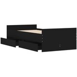  Okvir za krevet s ladicama crni 75 x 190 cm mali za jednu osobu | shoptok.hr