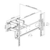 Stell Nosač za TV SHO 4620 Extended holder TV 37"- 70", Crni | Eponuda.ba