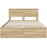  Krevetna konstrukcija s ladicama Sonoma hrast 140 x 200 cm | shoptok.hr