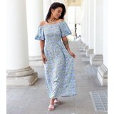 UR/CEO Blue floral maxi dress Calabrese | shoptok.hr