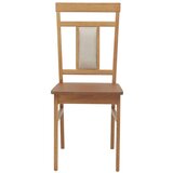  Stolac za blagovanje 2 pcs Prirodna Čvrsto drvo od gume | shoptok.hr