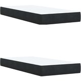  Krevet s oprugama i madracem crni 200x200 cm baršunasti | shoptok.hr