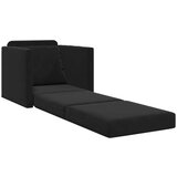 SOFA na razvlačenje 2-u-1 Crna 74x77x81 cm Velur | shoptok.hr