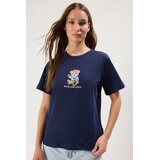 TRENDYOLMILLA Ženska majica TWOSS25TS00088, Tamnoplava Cene