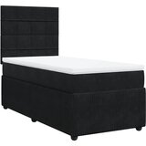 Maison Chic Box spring postelja - Vzmetna postelja z vzmetnico črna 90x200 cm žamet SL4263, (21888871) | Shoptok.si