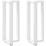 vidaXL Noge za barsko mizo v obliki črke T, 2 kosa, bele barve, 50 x 35 x (100–101) cm, jeklo | Shoptok.si