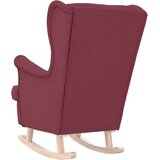 vidaXL Gugalni stol Vino rdeče 74x90x102 cm Tkanina | Shoptok.si