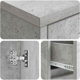  Umivaonik s policom za zid Betonska siva 35 x 20 x 81 cm | shoptok.hr