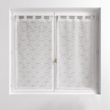 Douceur d intérieur Bele/sive prosojne zavese v kompletu 2 ks 60x90 cm Olympia – Cene