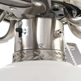 vidaXL Ukrasni stropni ventilator sa svjetlom 82 cm tamnosmeđi | shoptok.hr