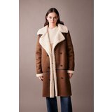 Defacto Regular Fit Plush Lining Suede Coat Parka | Shoptok.si