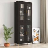 vidaXL Viseča stenska omarica črna 69,5x34x90 cm | Shoptok.si