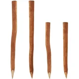 90 lesenih stebrov za ograjo 1,5m I Premer 6-9cm I Ograjni stebri iz lešnika I Ograjni stebri, (22073093)