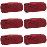  Pokrivači za bacanje 6 pcs Bordeaux Crvena 240 x 220 cm Runo | shoptok.hr