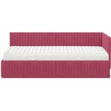  Kutni krevetni okvir s madracem 2 kom. Vinska crvena 90 x 190 cm | Shoptok.si
