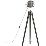  Podna svjetiljka s tronošcem crna od masivnog drva manga 97 cm | shoptok.hr