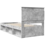  Okvir za krevet s uzglavljem Betonska siva 100 x 200 cm | shoptok.hr