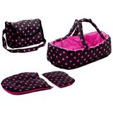 Kolica za lutku Alice Pram - crno/roza | shoptok.hr
