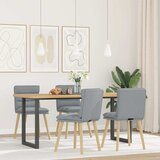 Maison Chic Jedilni stoli - Vzorci stoli 4 kosi svetlo sivo blago A922, (22031850) | Shoptok.si