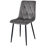 Libra stolica - tamnosivi baršun / crne noge x 4 | shoptok.hr