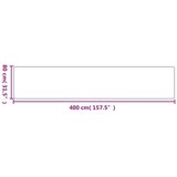  Tepih-staza s izgledom sisala antracit 80 x 400 cm | shoptok.hr