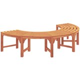 vidaXL Zunanja klop za drevesa Polkrožna 200 cm Trden les evkalipta, (22015277) | Shoptok.si