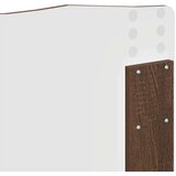  Konstrukcija postelje z vzglavjem Rjav hrast 140 x 200 cm, (5000102484) | Shoptok.si
