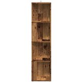 vidaXL Kutni ormarić boja staro drvo 33x33x132 cm konstruirano drvo | shoptok.hr