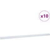 vidaXL Profili za rubove stepenica 10 pcs Srebrno 67 cm Aluminij | shoptok.hr