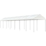 vidaXL paviljon s streho bel 15,61x2,28x2,69 m polietilen | Shoptok.si