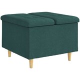  Otoman za pohranu Tamnozelena 60 x 60 x 45 cm tkanina | shoptok.hr