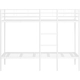  Krevet na kat bez madraca bijeli 90x200 cm čelik | shoptok.hr