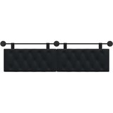  Držeće uzglavlje Zidne Crna 190 x 55 x 7 cm Baršun - Crna 180 cm bez LED | shoptok.hr