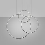 Thoro Črna aluminijasta LED viseča svetilka RIO – | Shoptok.si
