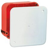 Razvodna doza za votle stene (100 x 107 mm, S pokrovom, Bela/Oranžna, 1 kos) | Shoptok.si