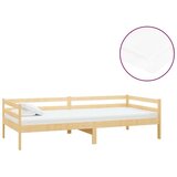 vidaXL Dnevna postelja z vzmetnico 90x200 cm trdna borovina | Shoptok.si