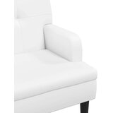 vidaXL klupa s naslonom bijela 112 x 65 5 x 75 cm od umjetne kože | shoptok.hr