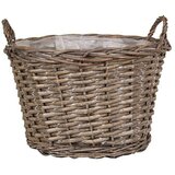  Košara za biljke (Vanjska dimenzija (ø x V): 36 x 25 cm, prirodni materijali, Sive boje) Cijene