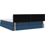  s madracem i skladištem Plava 200 x 200 cm Baršun | shoptok.hr
