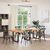  Noge za blagovaonski stol V-oblik 3 kom Prirodni čelik 80 x (72-73,3) cm Čelik | Eponuda.com