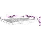  Madrac od pjene bijeli 200x220 cm 7 zona tvrdoća 20 ILD | shoptok.hr