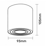 Svetiljka JM-014 PLAFONSKA CRNA 1*GU10 IP20 | ePonuda.com