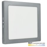 Mitea Lighting nadgradni kvadratni led panel srebrni 18W 3000~6500K mitea M18NK-SIL-CCT | Eponuda.com